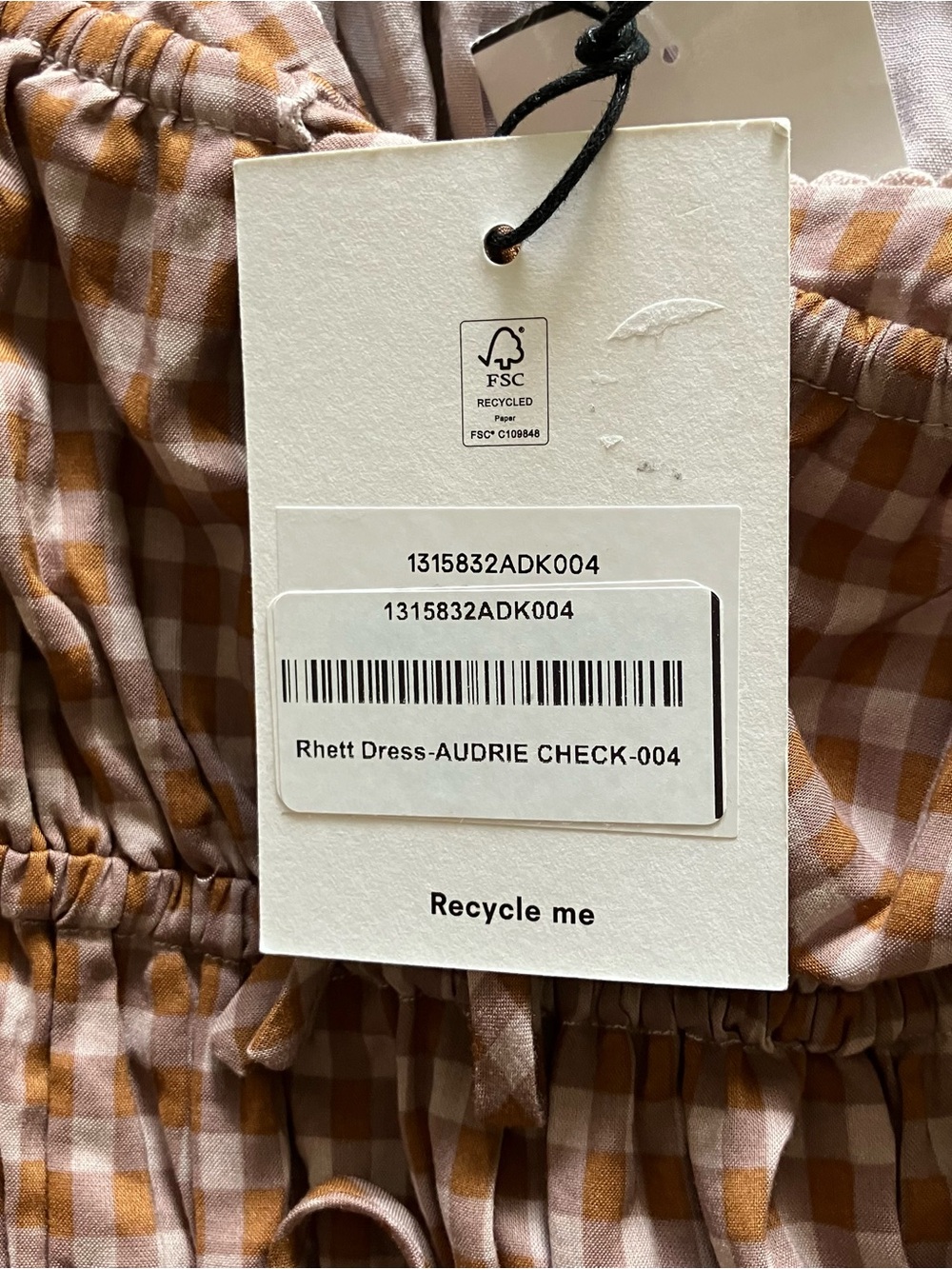 Reformation Rhett Midi Dress in Audrie Check - Size 4 - Picture 10 of 13
